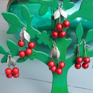 2 cherry OREILLES BOUCLES colors and magic beads image 3