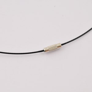 14 Colors Choker NECKLACE black cable round magic bead image 8