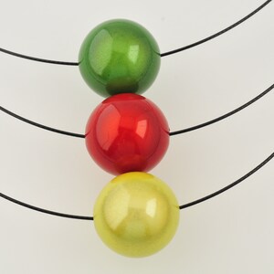 14 Colors Choker NECKLACE black cable round magic bead image 5