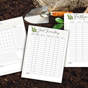 Printable Garden Planner Bundle Seed Inventory Plant Profile Plant ...