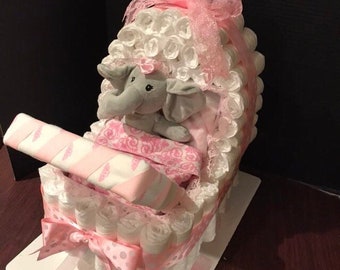 Baby Carriage Diaper Cake