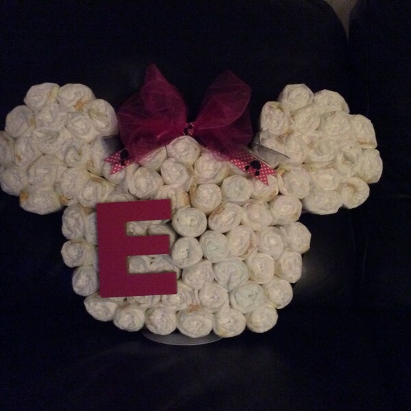 Minnie Diaper Cake Etsy