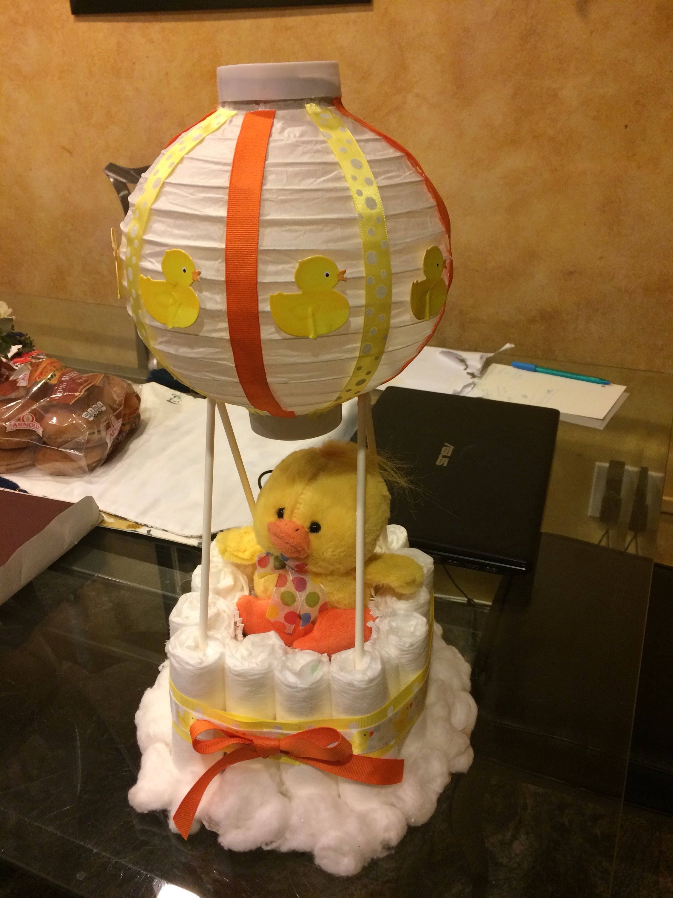 Air balloon diaper cake 2025