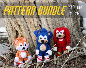 PATTERN BUNDLE | Sonic Amigurumi Crochet Patterns