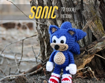 Sonic Amigurumi Crochet Pattern