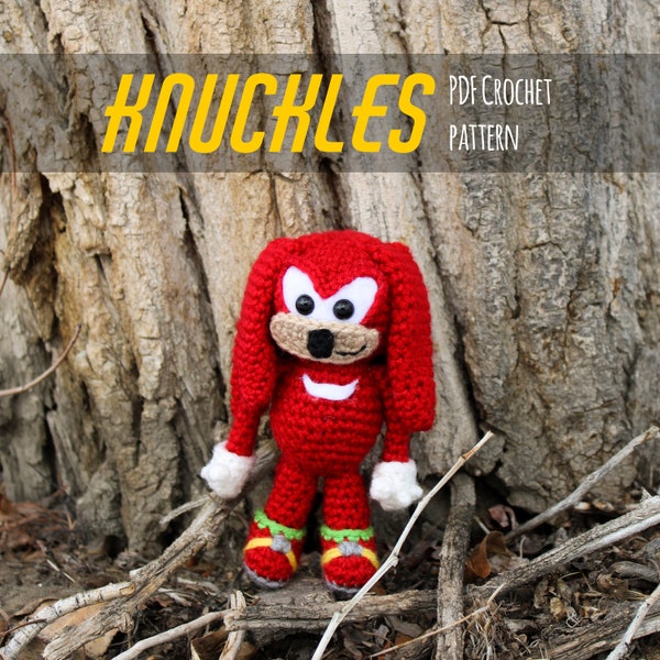 Knuckles Amigurumi Crochet Pattern