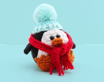 Pinguïn Amigurumi haakpatroon