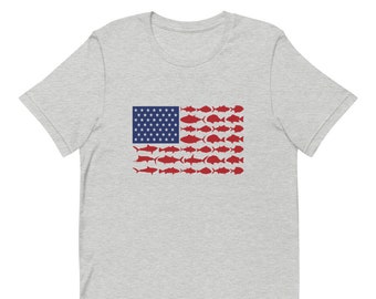 Dad Gift, Brother Gift, Father in Law Gift, Father's Day, Fishing, Fishing Shirt, American Flag, America, American Flag Fish