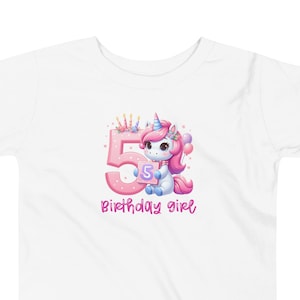 Unicorn, Unicorn Birthday, Horse Birthday, 5th Birthday, Fifth Birthday, Girl Birthday, Birthday Shirt