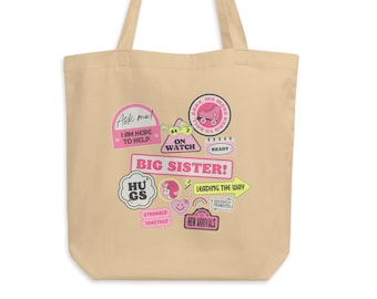 Big Sister, Big Sister Gift, Big Sister Tote, New Baby, New Sibling, Sibling Gift, Sister Gift