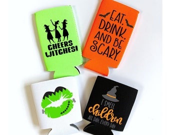 Halloween Party, Halloween Can Coolers, Party Favor, Halloween Adult, Halloween Party, Boos Hugger, Halloween Drink, Customize, Personalize
