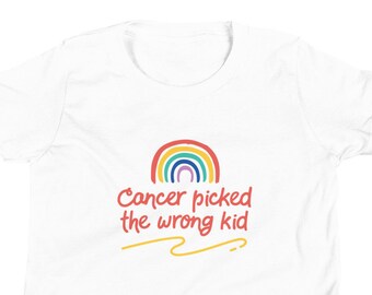 Childhood Cancer, Cancer Sucks, Kids With Cancer, Cancer Picked The Wrong Kid, Fight Cancer, Cancer Survivor, Pediatric Cancer, Youth Shirt