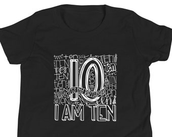 10th Birthday Shirt, Tenth Birthday Shirt, Tenth Birthday, 10th Birthday, Ten Birthday Shirt, I am Ten, Birthday Shirt, Double Digits