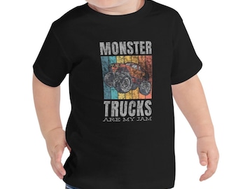 Monster Truck Birthday, I Like Big Trucks, Monster Truck Shirt, Boys Monster Truck Tee, Monster Trucks Are My Jam Shirt, Kids Truck Shirt