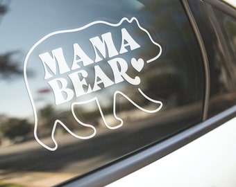 Mama Bear, Mama, Car Decal, Mom Life, Mom Car, Mom Van, Minivan, Mom Gift, Mother's Day, Mom Decal, Mom Sticker