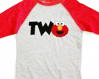 Monster Birthday, Monster Birthday Party, Monster Birthday Shirt, Second Birthday, Two, First Birthday, Red, Furry Monster, Dos Birthday