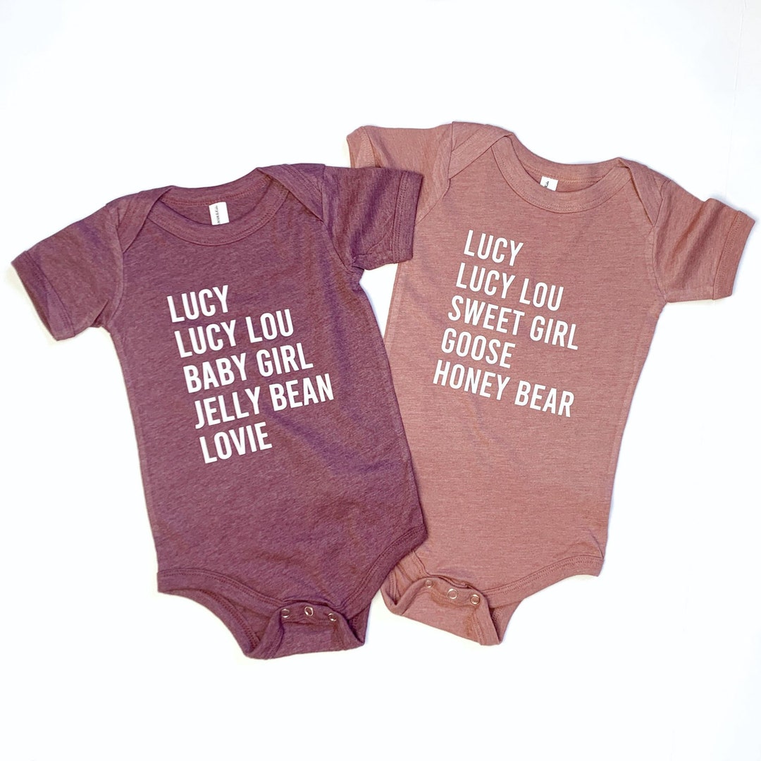 Personalized Nick Name Shirt Nicknames Name Shirt Personalized Baby 