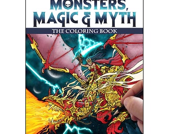 Coloring Book (Printed) - Monsters, Magic & Myth