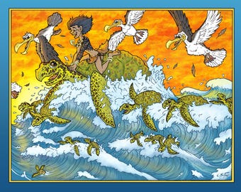 Wave Finder - 11" x 14" ART PRINT
