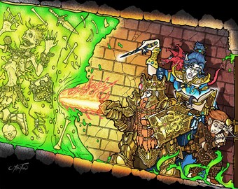 Dungeon Terror - 11" x 14" ART PRINT