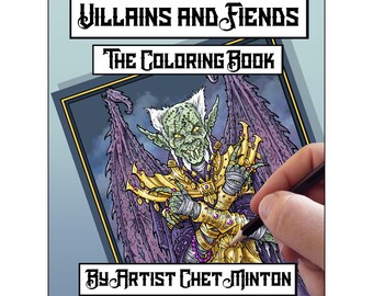 Coloring Book (Printed) - Villains and Fiends