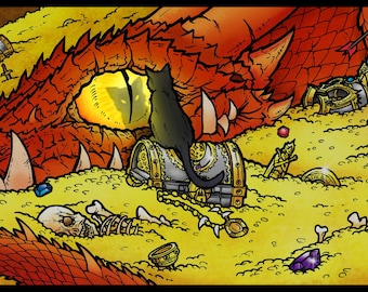 Dragon's Lair - 6" x 14" ART PRINT