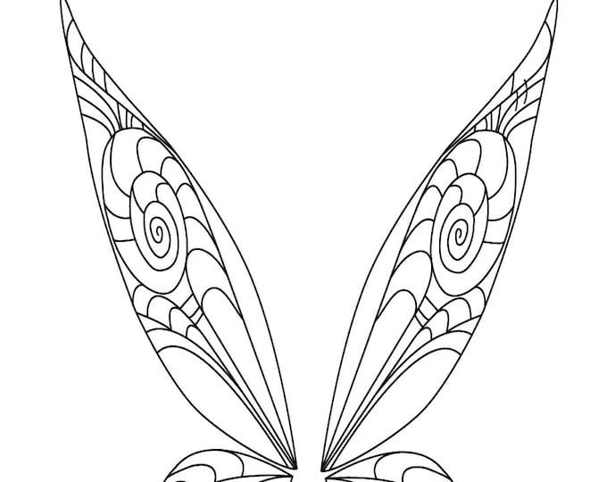 Fairy Wing Template (DIGITAL FILE ONLY) Etsy