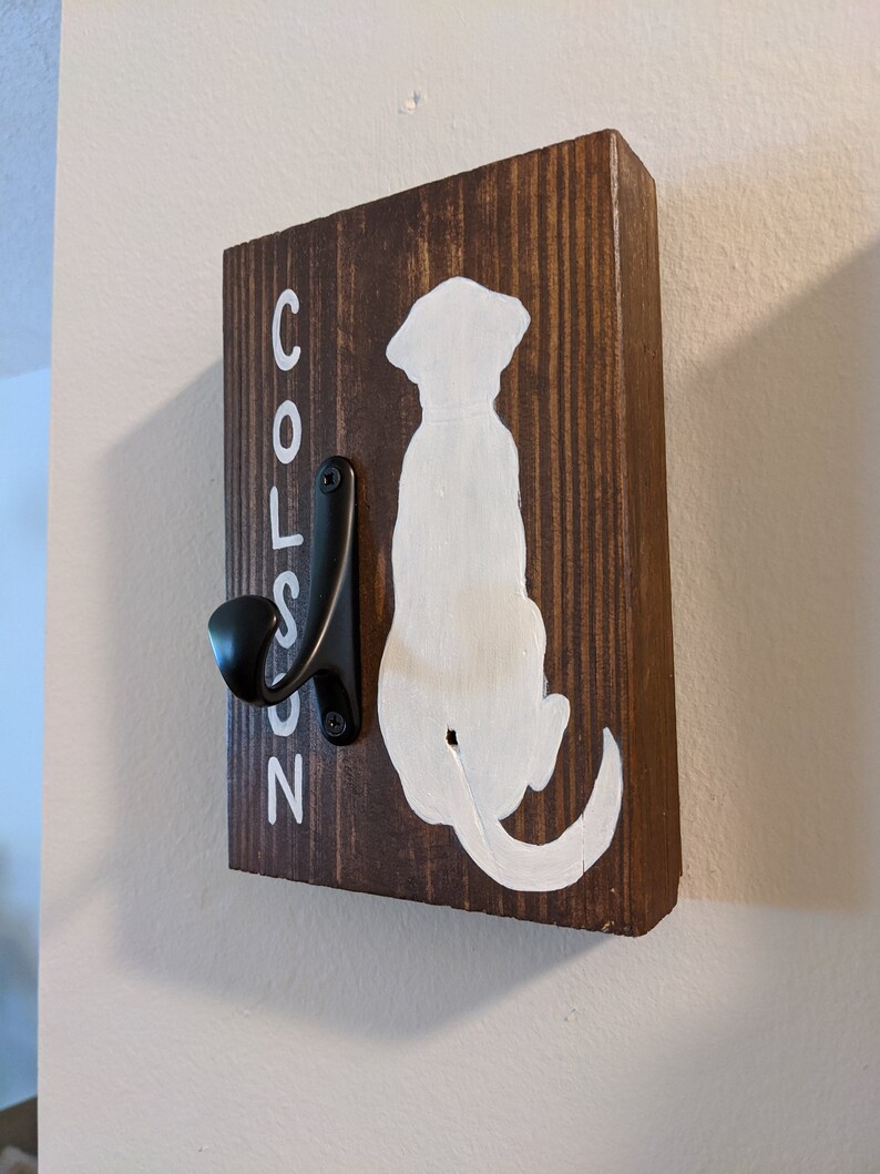 Rustic Dog Leash Hanger Etsy