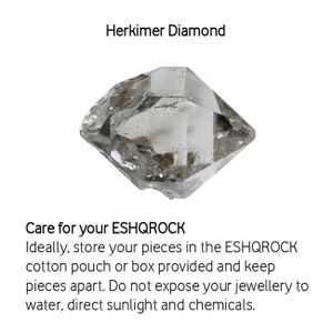 Rough Herkimer Diamond Waterfall Cluster Chandelier Chain Drop Earrings ESHQROCK RAW 22k Gold Plated Brass Statement image 7