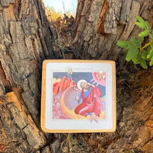 Handmade Mounted Icon | St Paul's Conversion. St Paul the Apostle