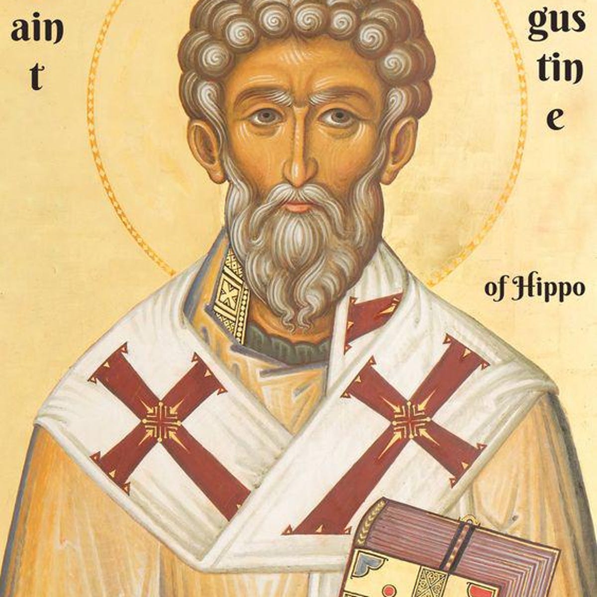 Mounted Icon | St Augustine the Bishop of Hippo and Theologian