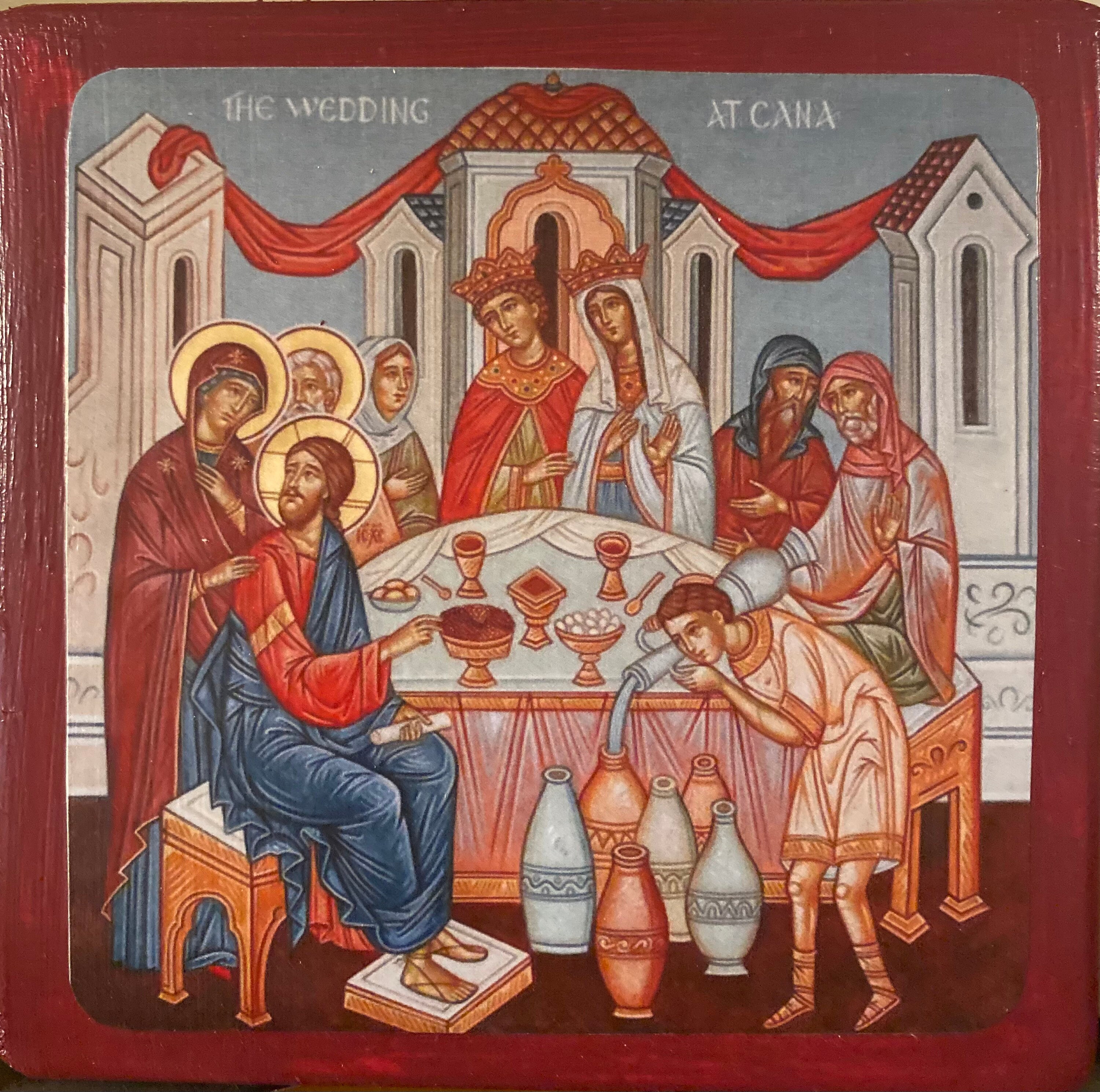 Handmade Mounted Icon. Wedding of Cana - Etsy