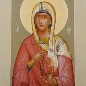 Handmade Mounted Icon | St Nonna