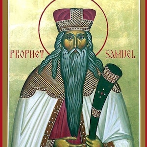 Handmade Mounted Icon | Samuel the Prophet