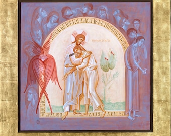 Handgefertigte Symbol | Das Gleichnis vom Verlorenen Sohn. Jesus Christus
