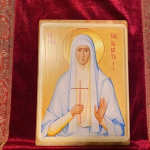 Handmade Mounted Icon St Elizabeth the New Martyr image 9