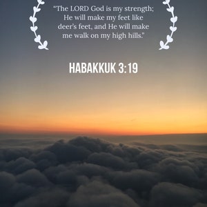 Handmade Mounted Verse | Habakkuk 3:19 NKJV