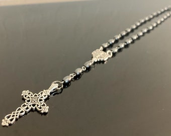 Orthodox Hematite Prayer Beads with Cross