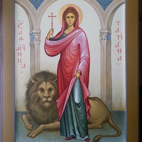 Handmade Mounted Icon | St. Tatiana the Martyr