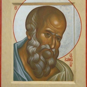Icône montée à la main | Saint Jean l&#39;Evangéliste. Saint Jean le bien-aimé. Saint Jean le Disciple. Saint Jean l&#39;Apôtre