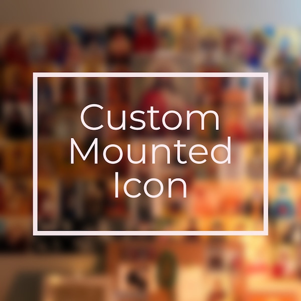 Custom Mounted Icon | Handmade Icon, Verse or Quote