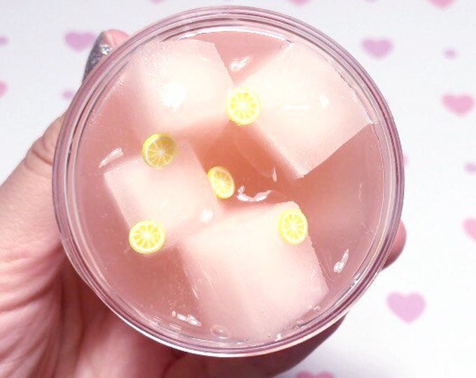 Pink Lemonade Jelly Cube Sponge Slime Scented Etsy