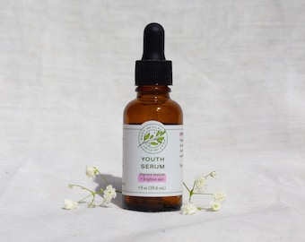 Youth Serum - Organic Face Serum - Vitamin C Serum - Wrinkle Serum - Glowing Skin