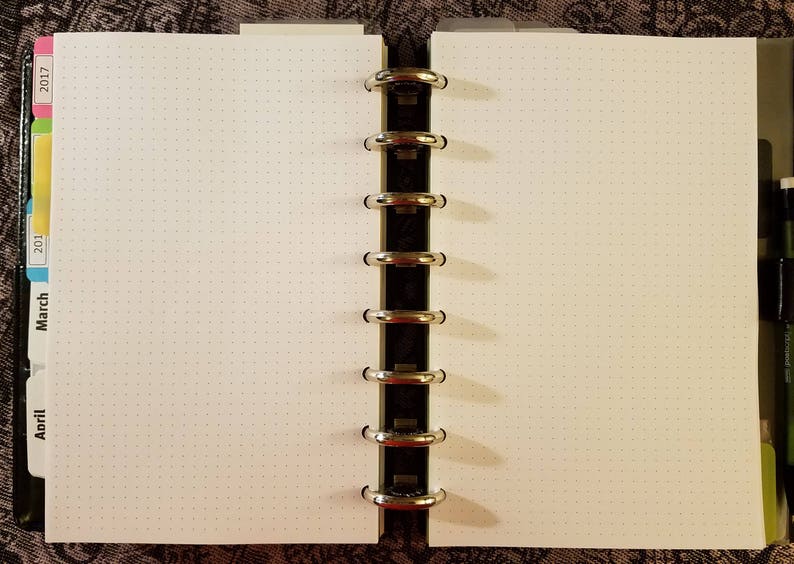 Dot Grid Paper Red 8.5 X 11 5 per Inch Printable - Etsy