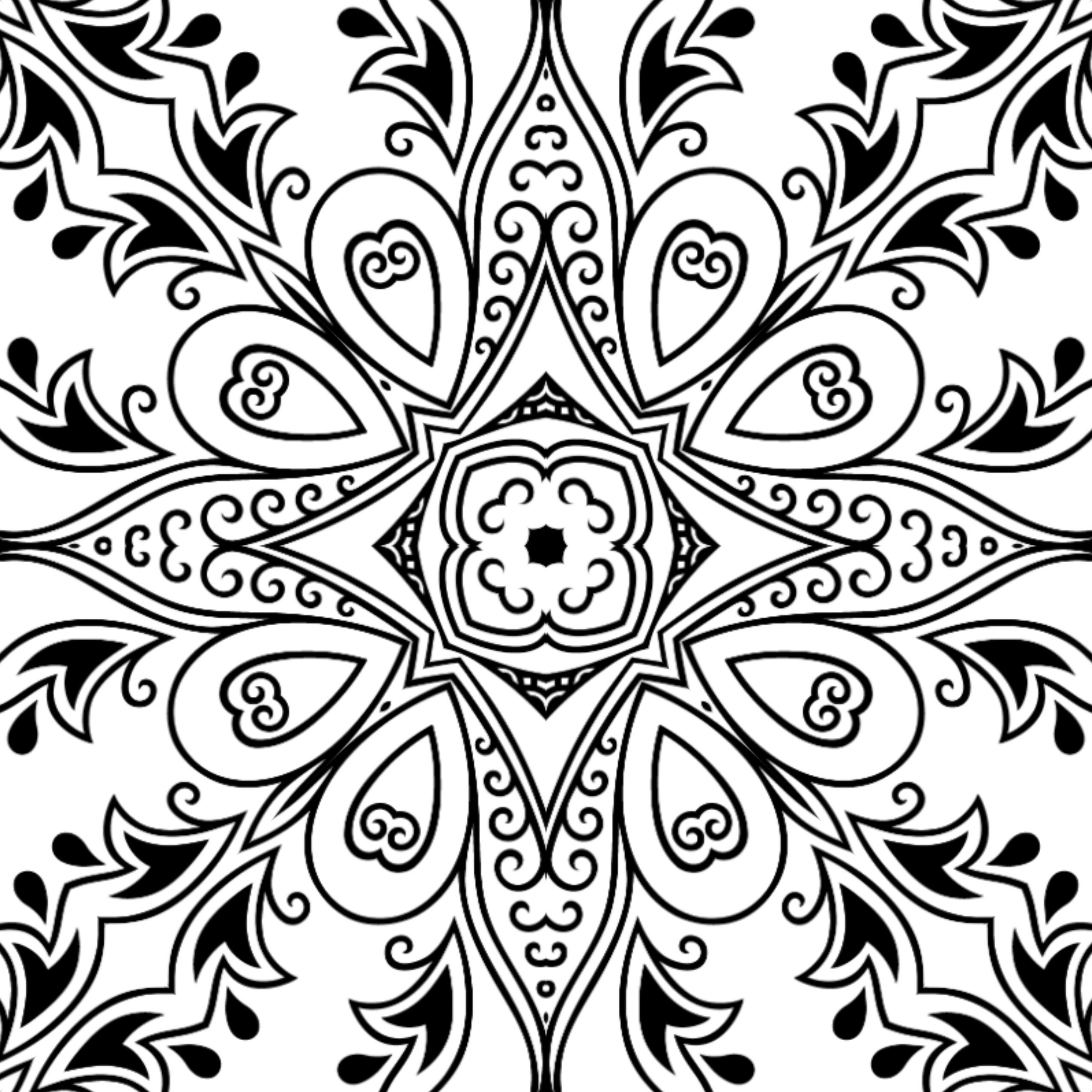 1000 Mandala Digital Colouring Pages Printable High Resolution | Etsy