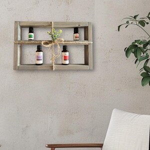 装飾的なエッセンシャルオイル吊り下げ壁棚オーガナイザー