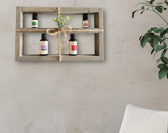 Decorative Essential Oils hanging wall Shelf Organizer