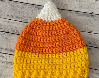 Baby Candycorn Mütze **Sofort versandfertig**