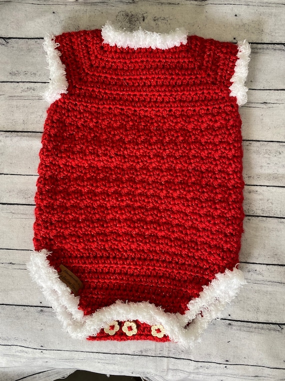 Handmade Christmas Baby Onesie