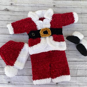 Handmade Velvety Christmas Santa Outfit